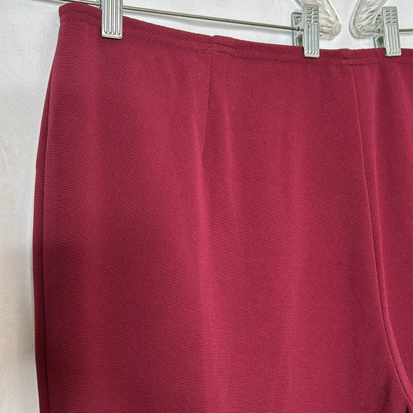 Fashion Bug Stretch Burgundy Pull On Pants Size 26-28 - Picture 5 of 10